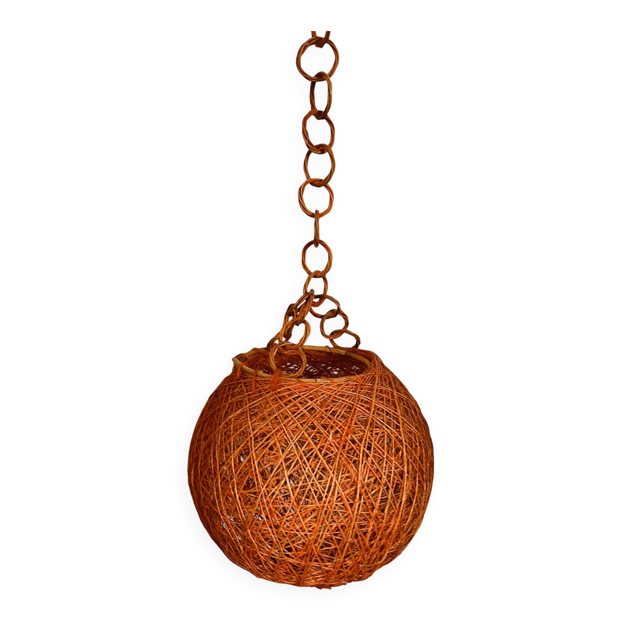 Vintage 1970s ball pendant light