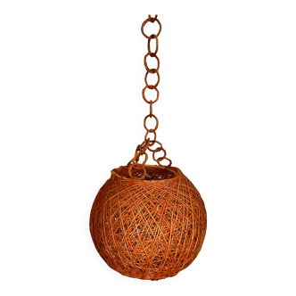 Vintage 1970s ball pendant light