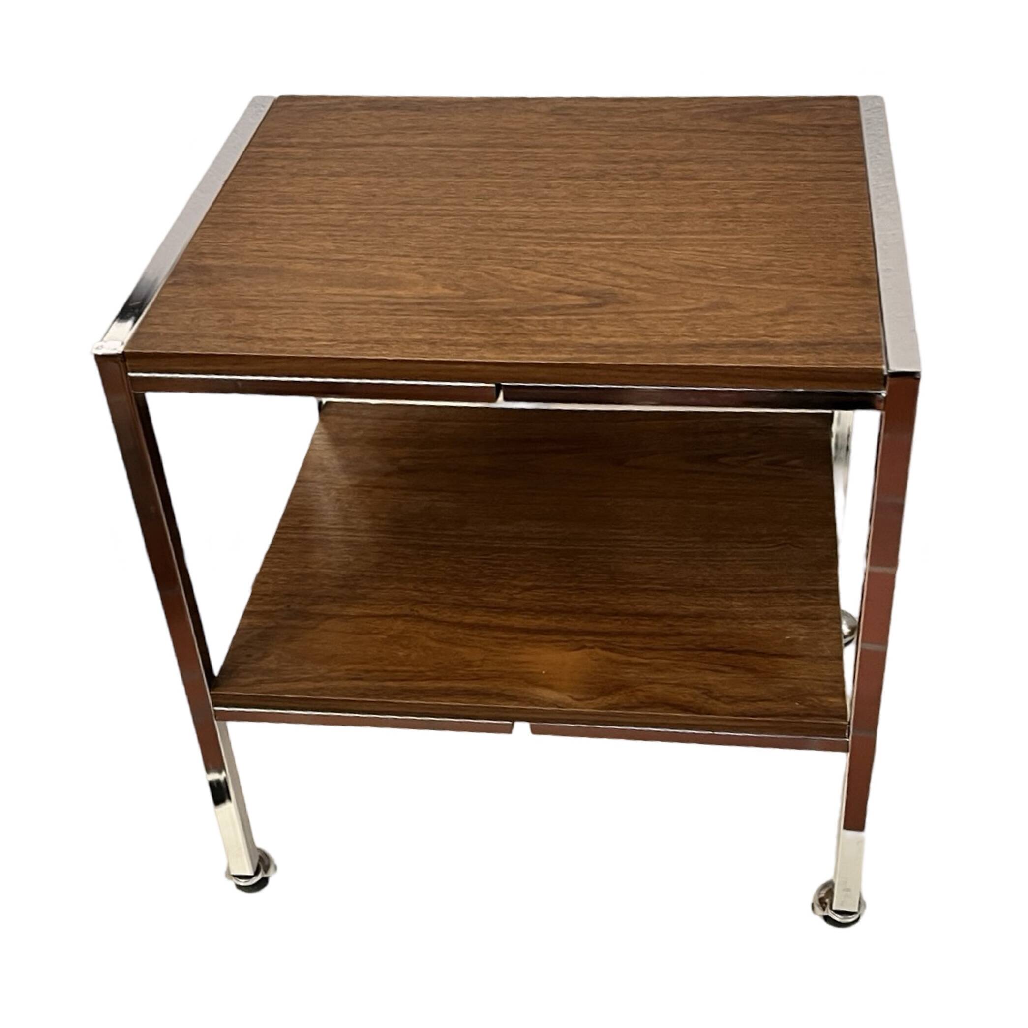 Modernist mobile table or bar Denmark 1970s.