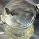 WMF jug / glass and silver-plated metal pouring vessel with filter, 1930s/40s