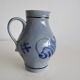Vintage earthenware Jug with Blue Salt Glaze/Marzi & Remi, 1960's.