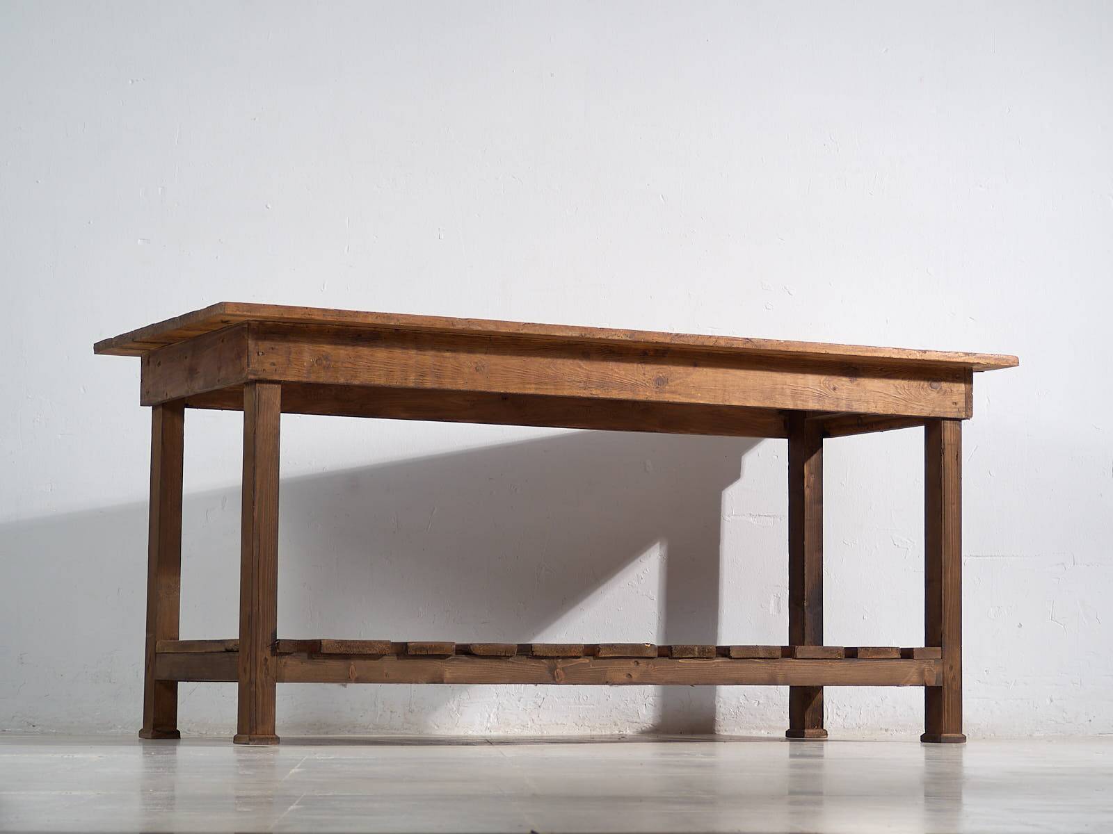 Antique solid wood kitchen island (c.1920) #5