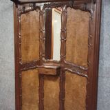 Large coat rack in Louis XV style, made of walnut and elm burl.