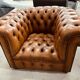 Fauteuil chesterfield en cuir une place xl