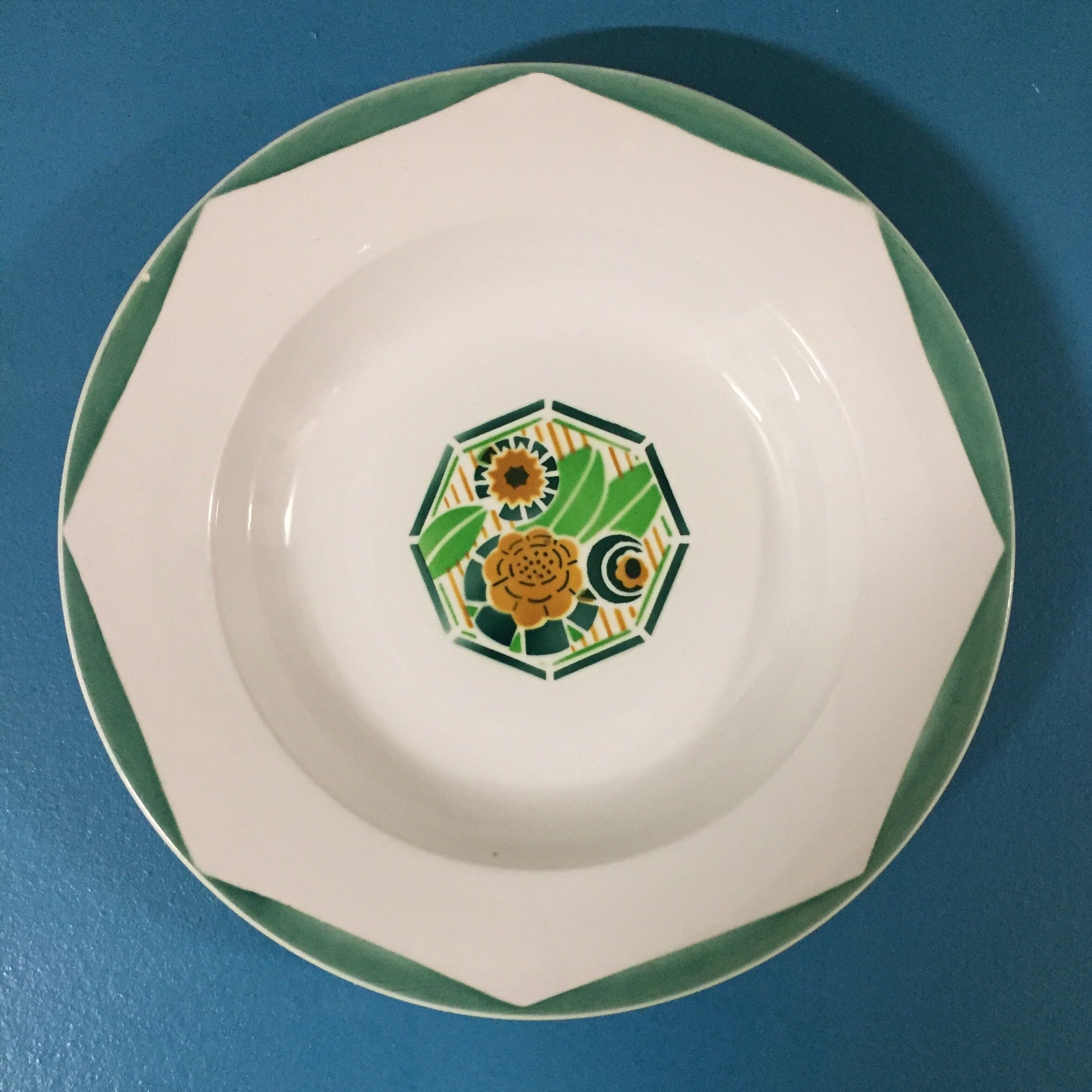 Set de 6 assiettes creuses Digoin Sarreguemines “Oxford”
