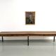 Farm table of 4 metres in solid pine, around 1900.