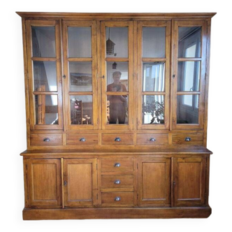 Teak wooden display cabinet