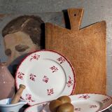 Cutting board in old solid wood