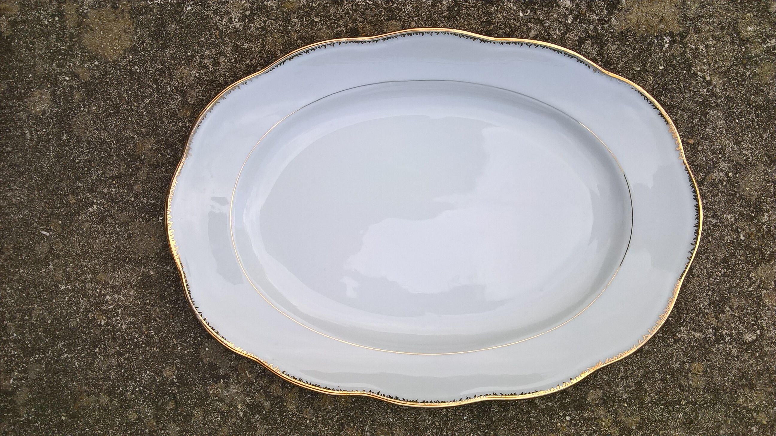 Porcelain serving dish S.F.P. French Porcelain Company