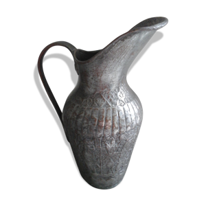 vase broc métal ancien