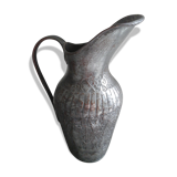 Old metal pitcher vase
