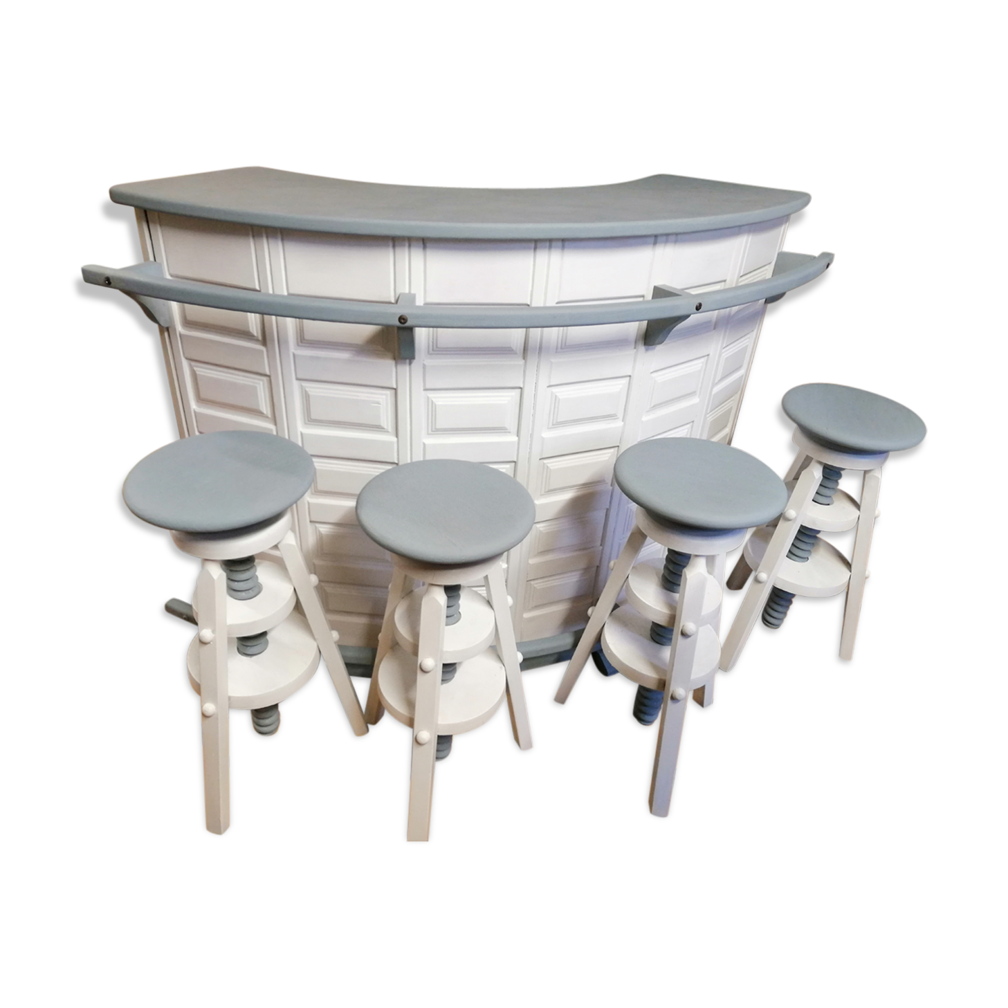 Bar with 4 stools to screw