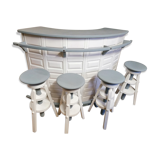 Bar with 4 stools to screw