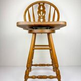 Vintage wooden bar chair, 1992
