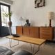 Table basse vintage Pierre Paulin "CM 191", Édition Thonet, 1970