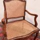 Louis XV style office chair in carved walnut