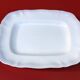Rectangular dish with gadroons stamped Sarreguemines France, Chambord model