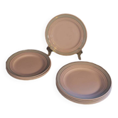 Set d'assiettes plates et dessert 60's