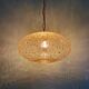 Large vintage glass pendant light, with gold inclusions, 1970.