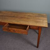 French farmhouse oak dining table circa 1880
