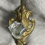 Bronze and glass coat hooks