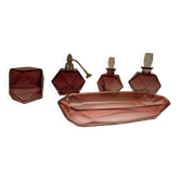 Flacons en cristal rose