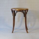 Baumann domestic stool No. 92 circa 1930, curved wood, bistro