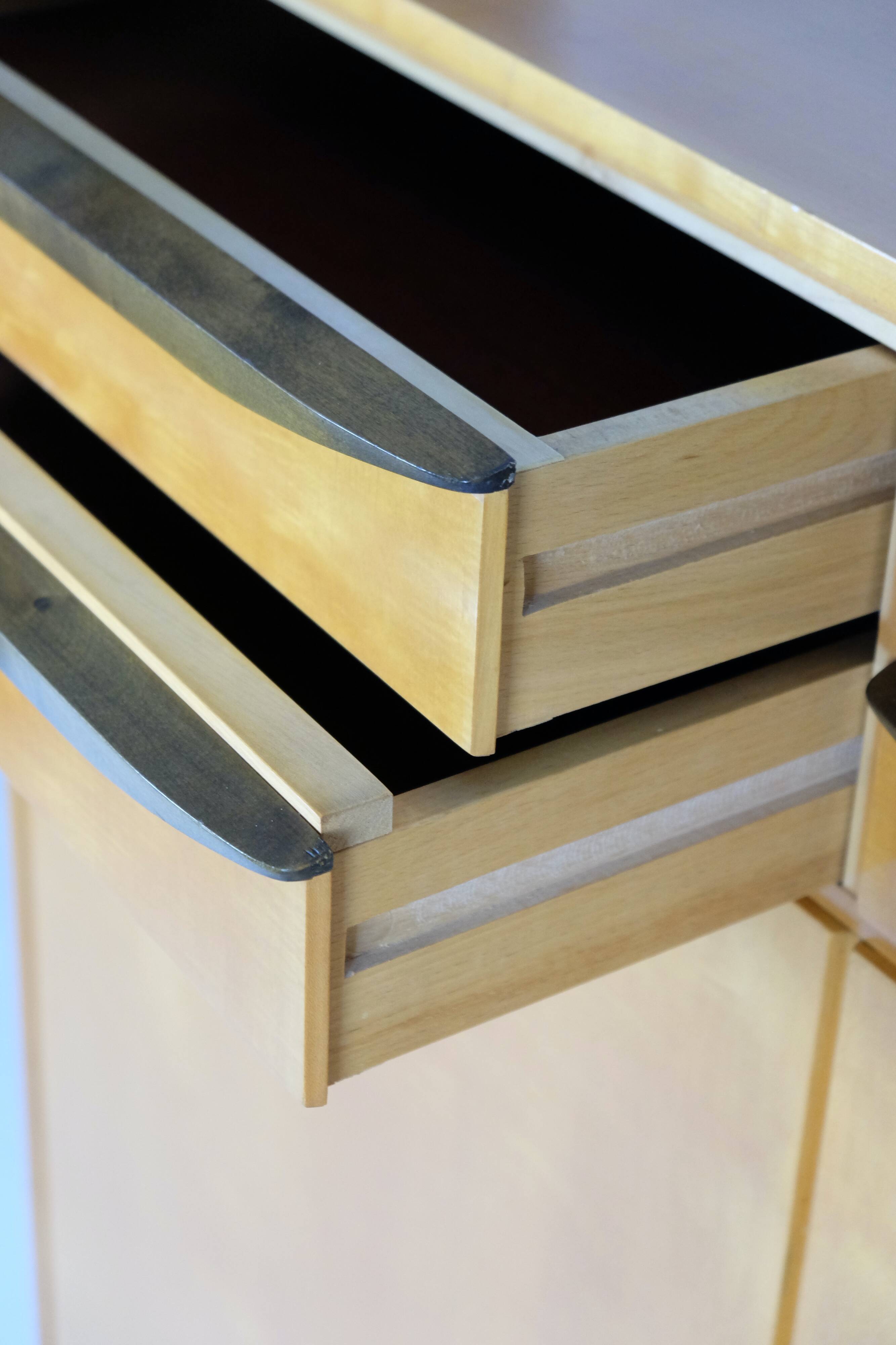 Buffet haut du milieu du siècle Schrank Kleiderschrank WK Möbel 50er Vintage 60er