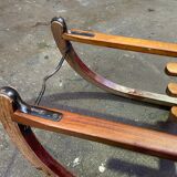Large old sleigh sledge alsace decoration noel davos 1950