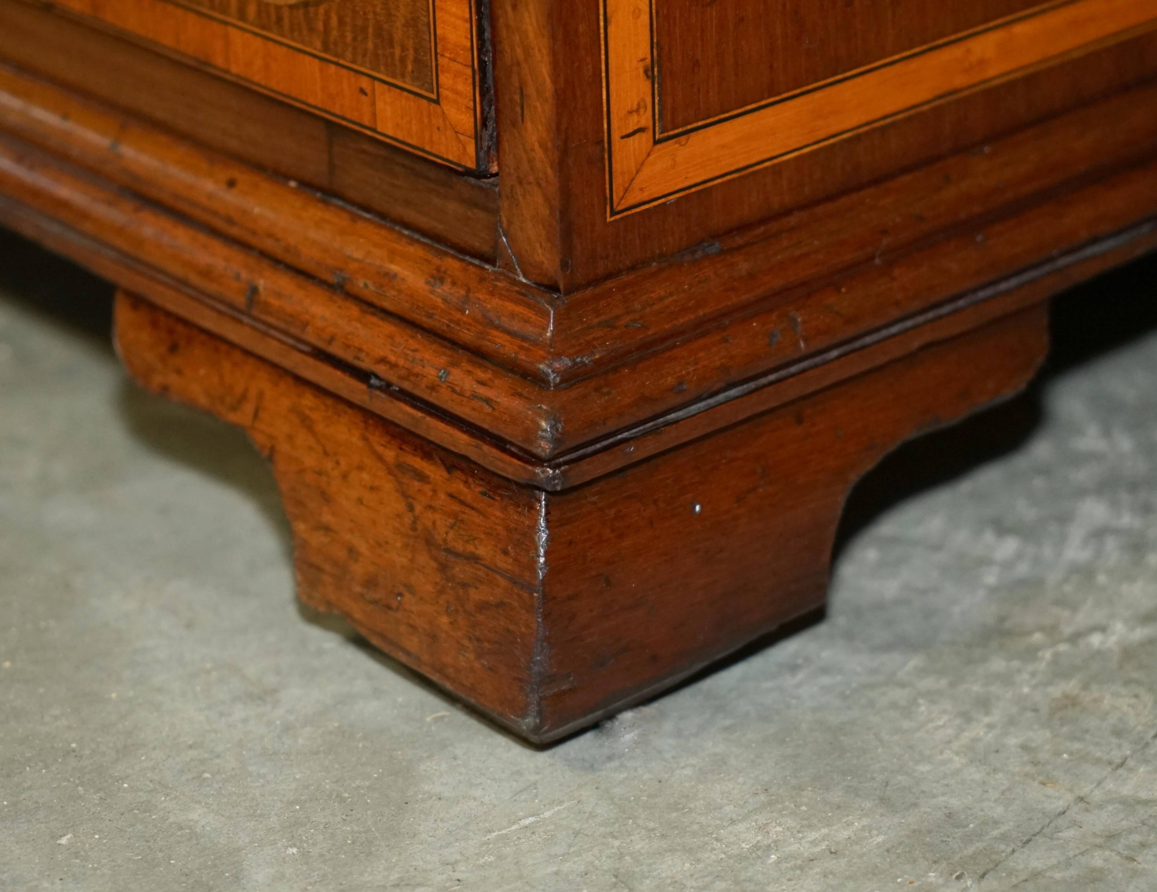 Sheraton Revival Antique Library Desk circa 1840