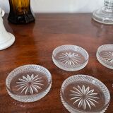 Vintage crystal coasters