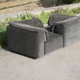 Canapé 2 places modulables Player par Hans Hopfer pour Roche Bobois, 1972