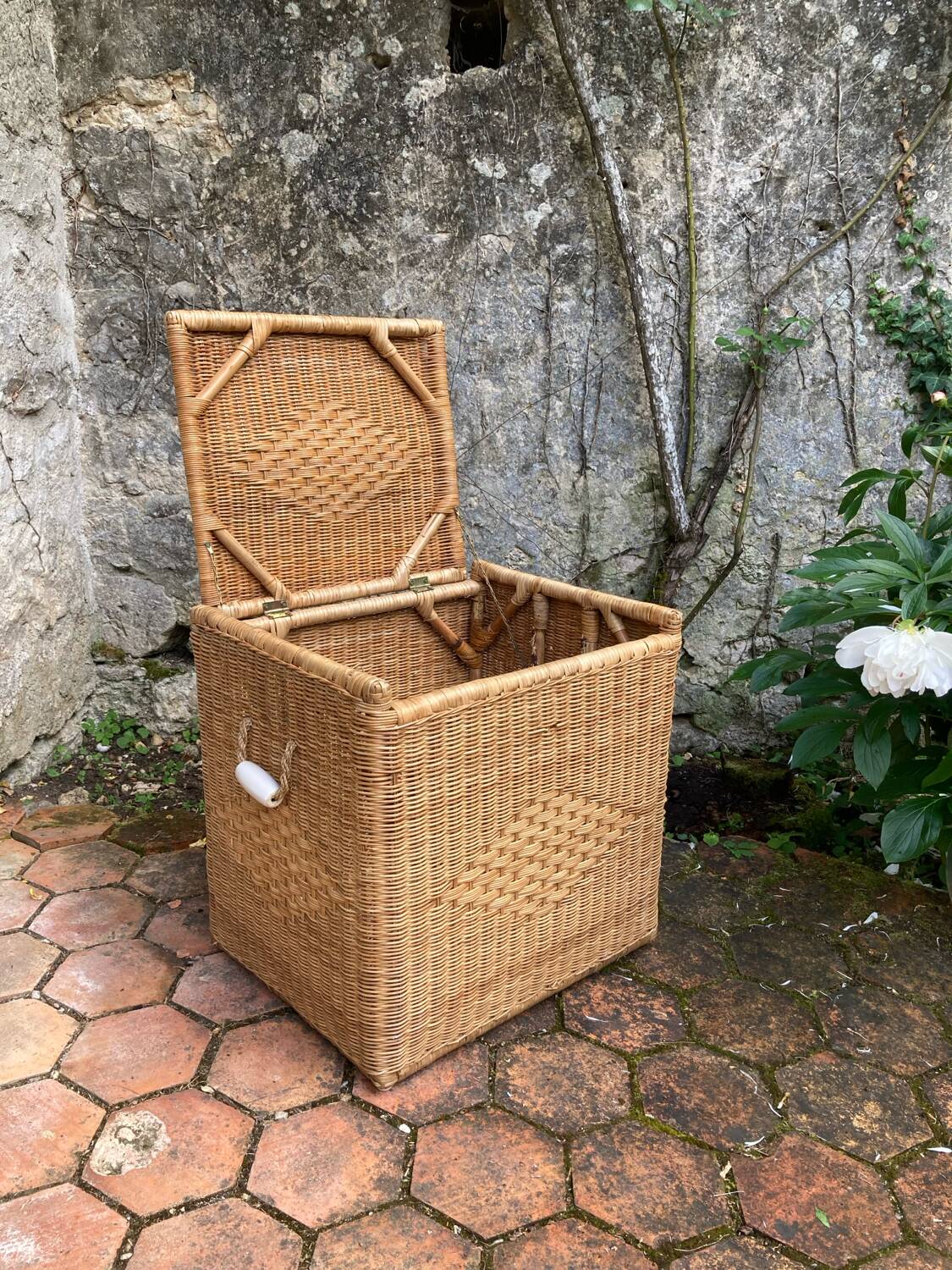 Vintage wicker chest