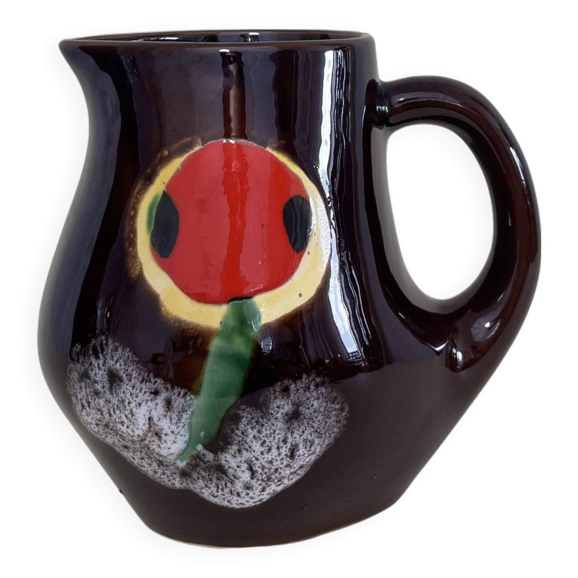 Flower Poët Laval Earthenware Pitcher