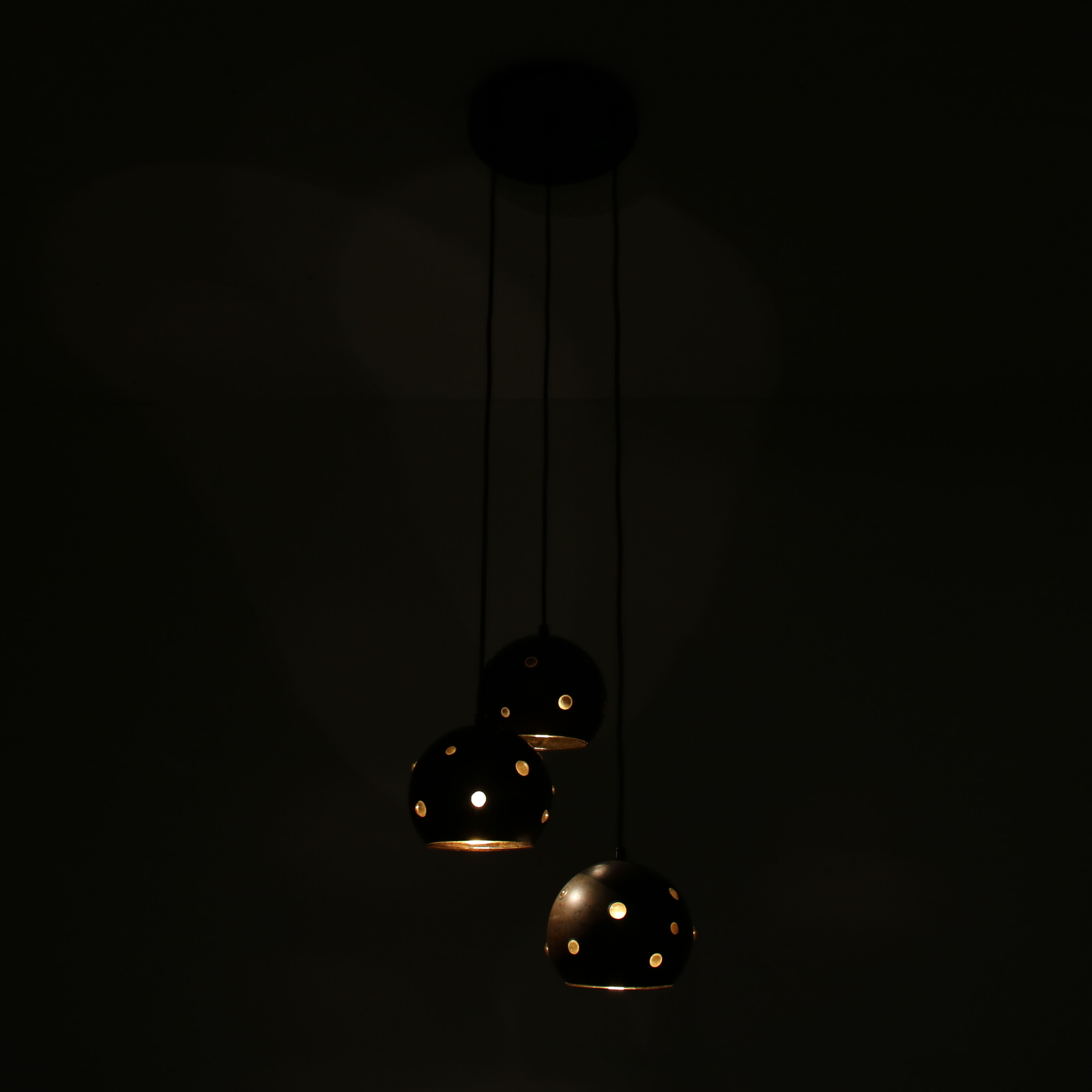 Suspension en cuivre des années 1960 par Peill & Putzler, Allemagne