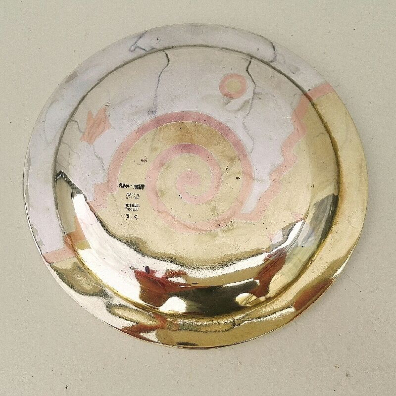 Gold silver metal copper dinanderie cup