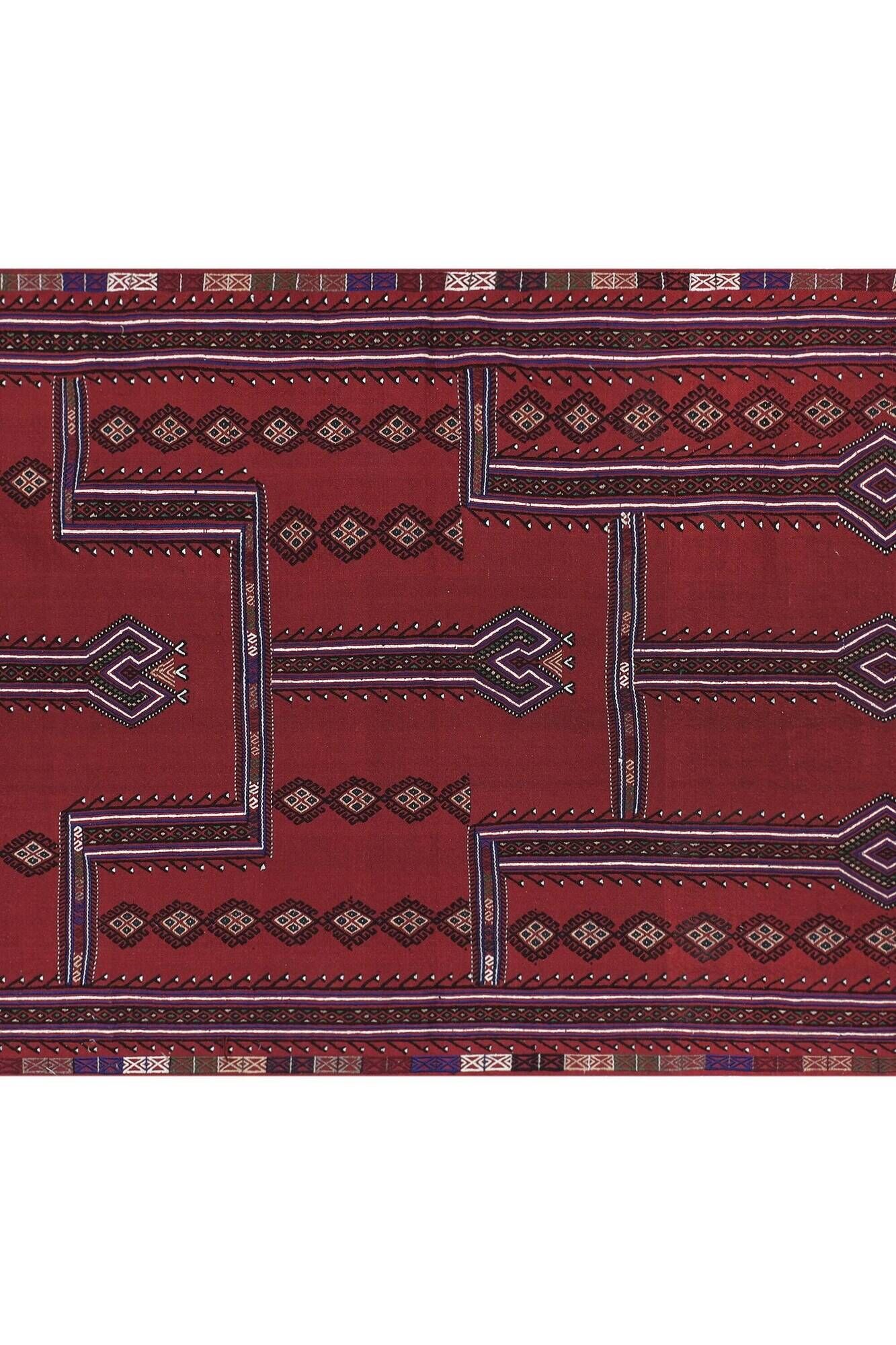Vintage Turkish kilim, handwoven, 144x240 cm.
