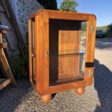 Solid mahogany art deco display case circa 1930