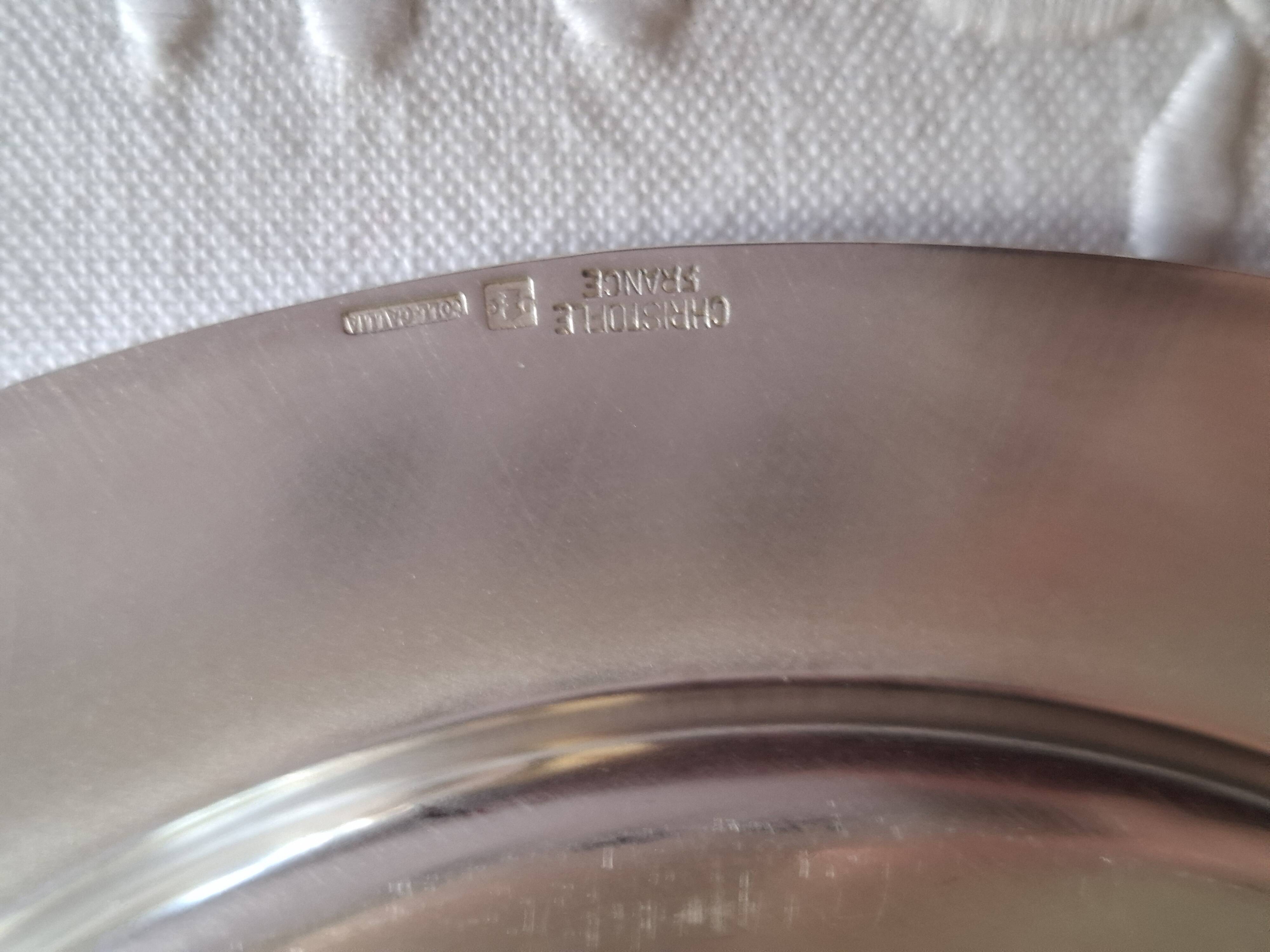 6 Christofle Gallia silver-plated bread plates