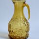 Vintage Amber Glass Orangeade Set - 1 Carafe + 4 Glasses - Made in Italy
