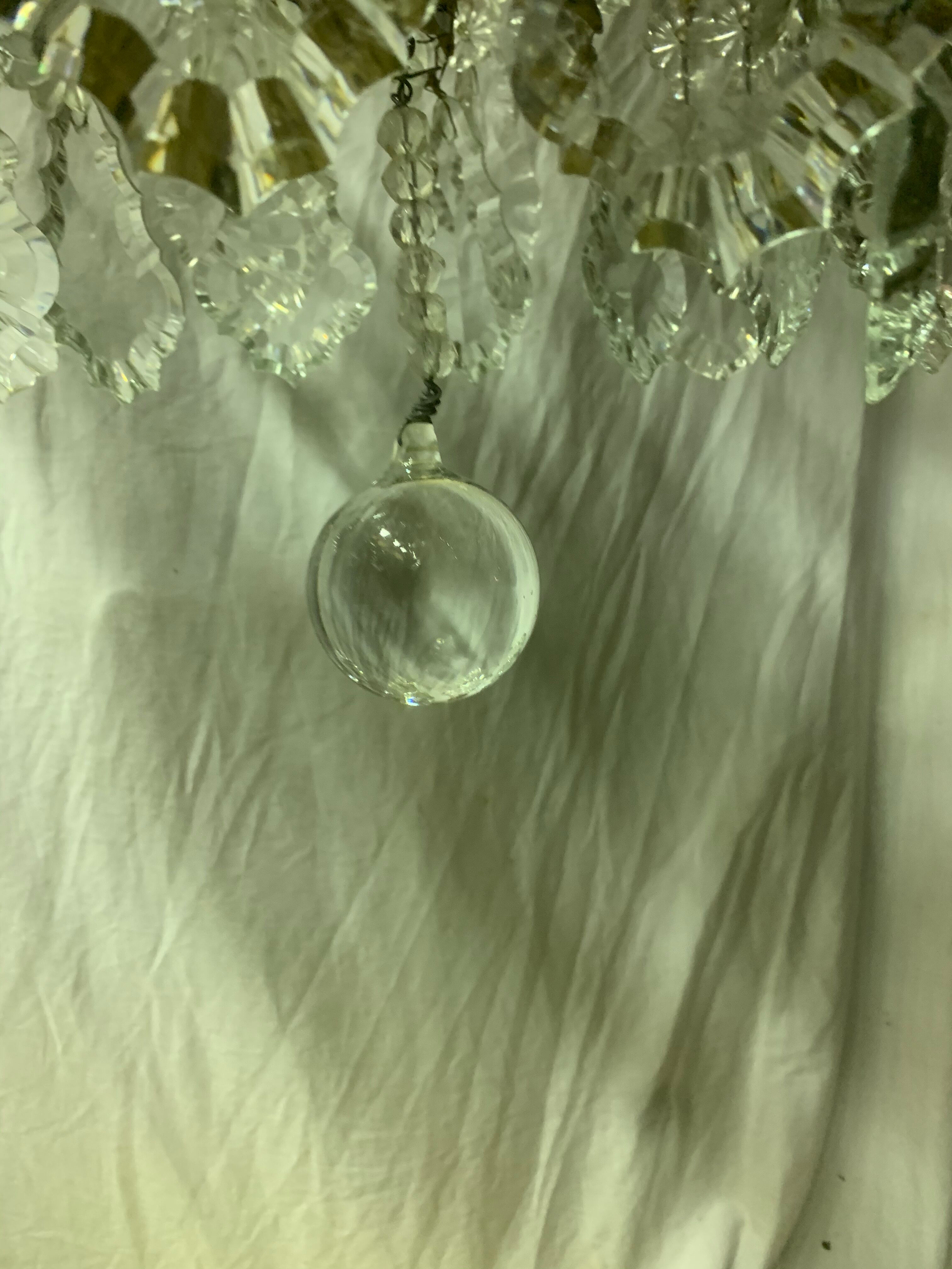 12-branched stamped chandelier