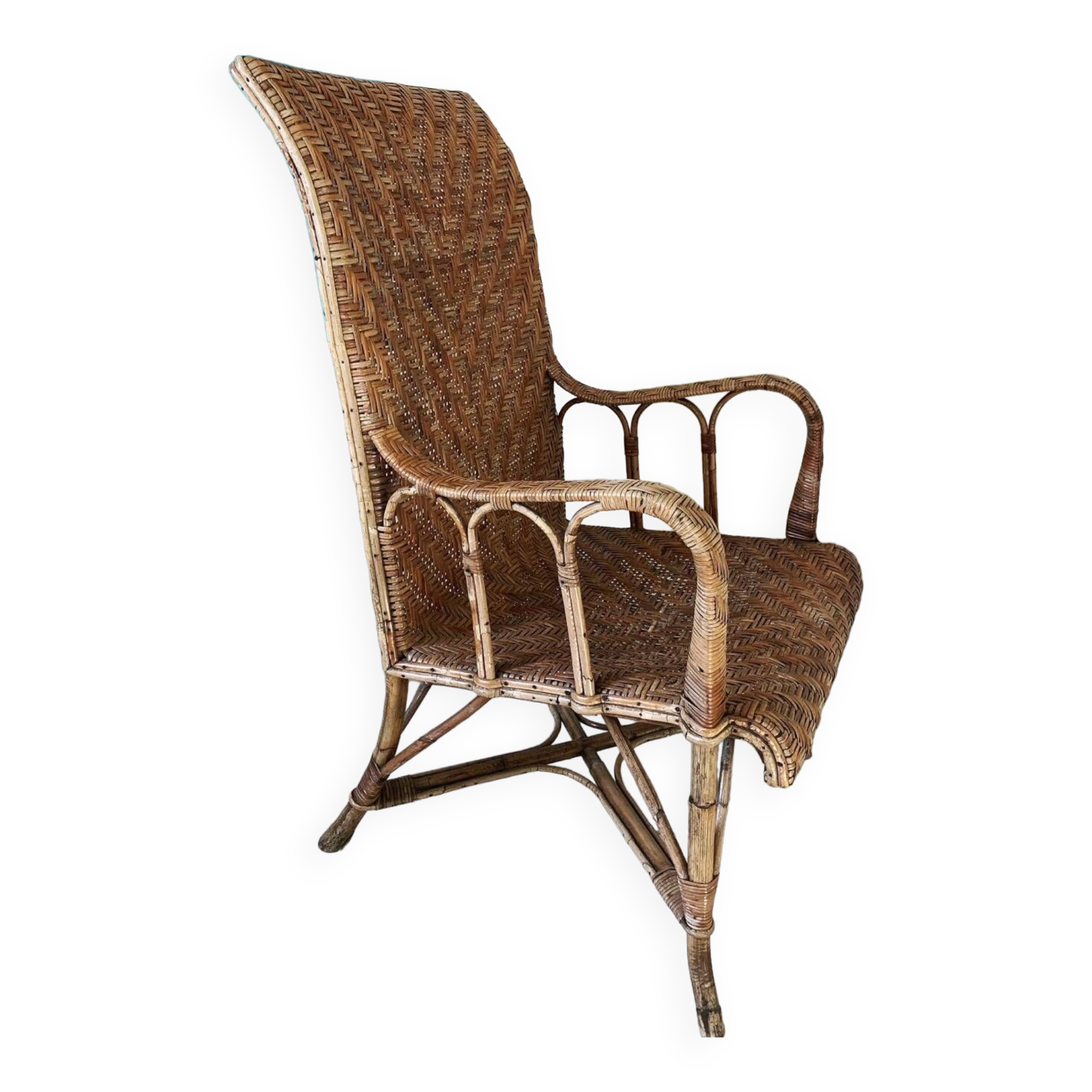 Rattan armchair