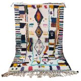 Tapis berbère bohemian en laine fait main 250 X 150 CM