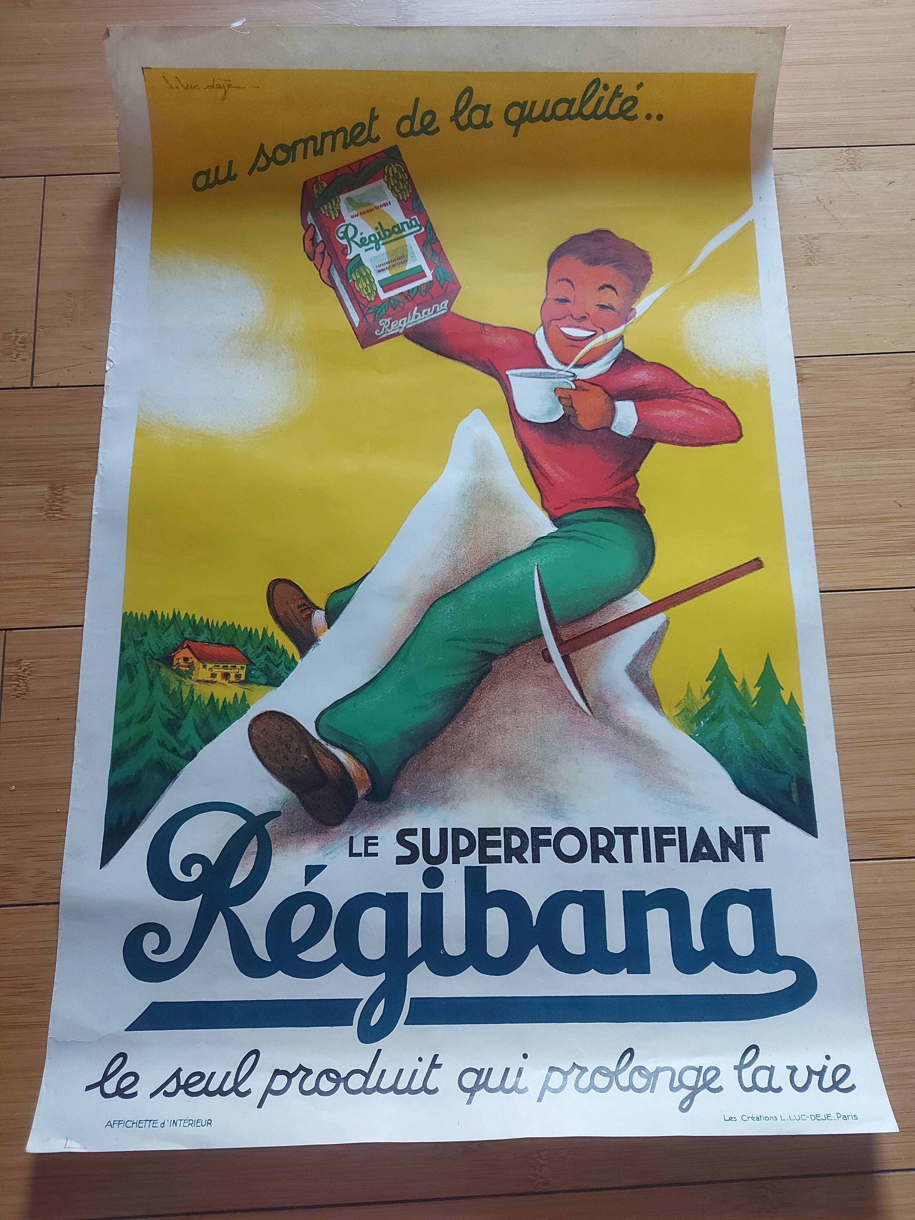 Lithographed poster chocolate Régibana