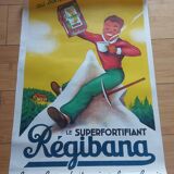 Affiche lithographiée chocolat Régibana