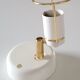 Wall lamp metal white and gold spot vintage