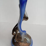 Filip Ravert glass and bronze vases