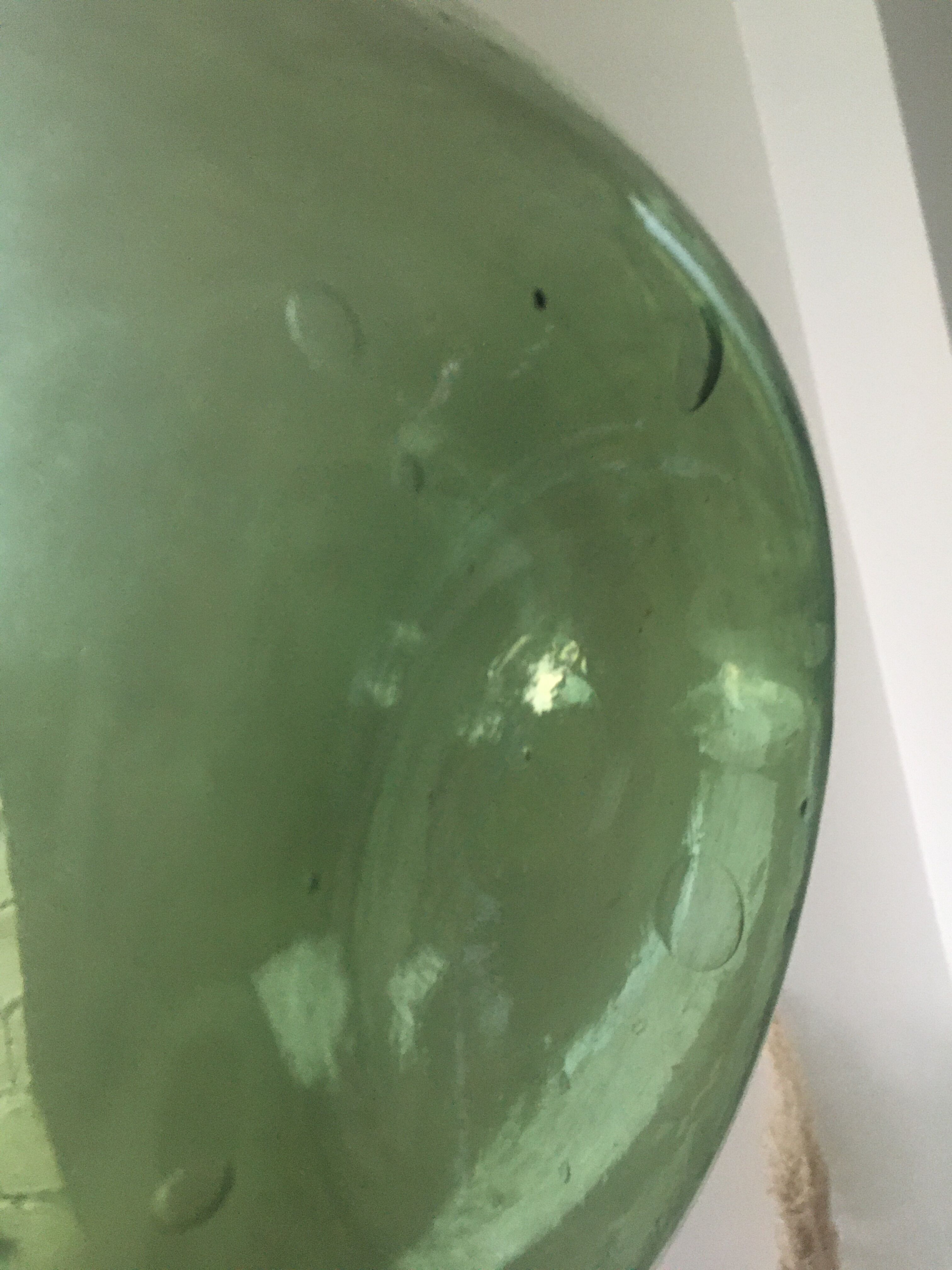 Old lady jeanne with sand collar and blown glass 10L