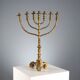 Antique gilded wooden candelabrum with 7 arms, 19th-20th century.