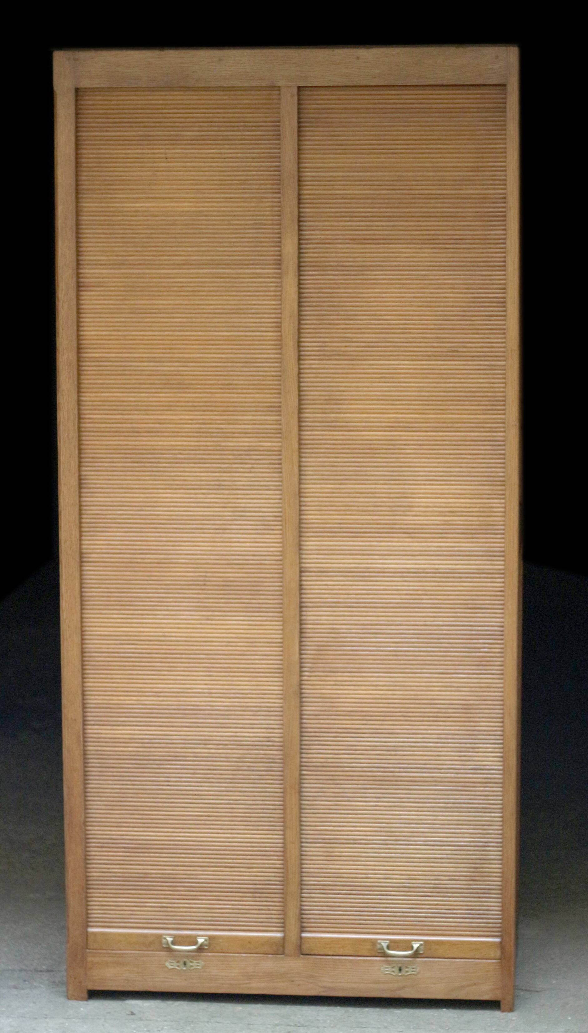 Magnificent curtain filing cabinet from La Poste (1920s/1930s).